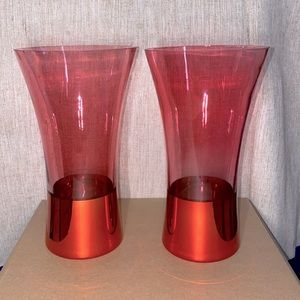 Red Glass Vases